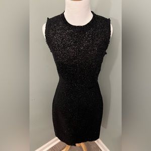 Kate Spade New York Women Black Tinsel Tweed Dress Size 0.